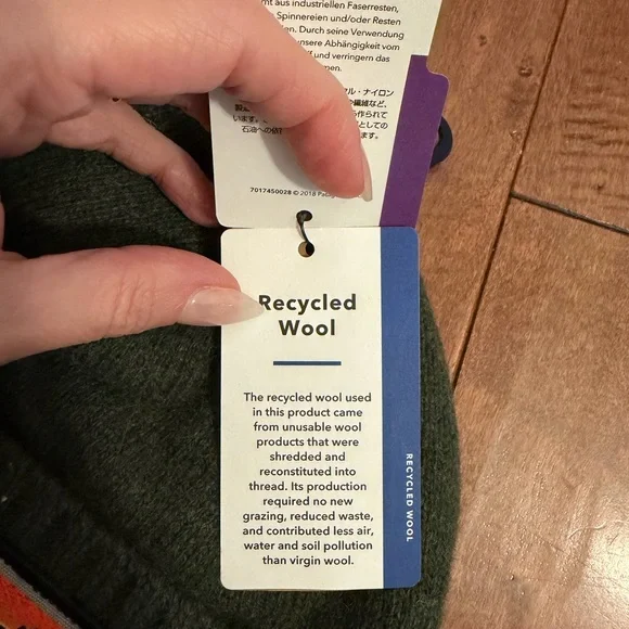 Patagonia Green Brodeo Logo Beanie Winter Hat - Picture 7 of 10